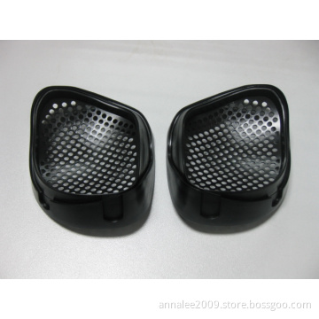black plastic mask component